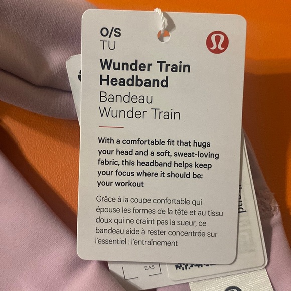RARE PINK LULULEMON WUNDER TRAIN HEADBAND NWT main image 12